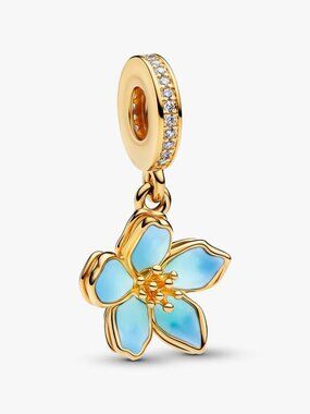 Pandora Blue Blossom Dangle Charm